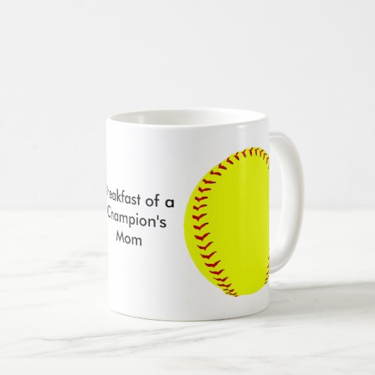 Fastpitch Softball-Kaffee-Tasse Kaffeetasse (VorderseiteRechts)