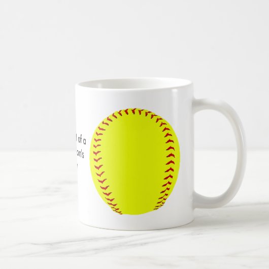 Fastpitch Softball-Kaffee-Tasse Kaffeetasse (Rechts)