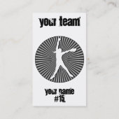 Fastpitch Softball-Krug-Visitenkarten Visitenkarte (Rückseite)