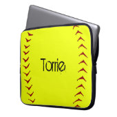 Fastpitch Softball-Laptop-Hülse Laptopschutzhülle (Vorderseite Links)