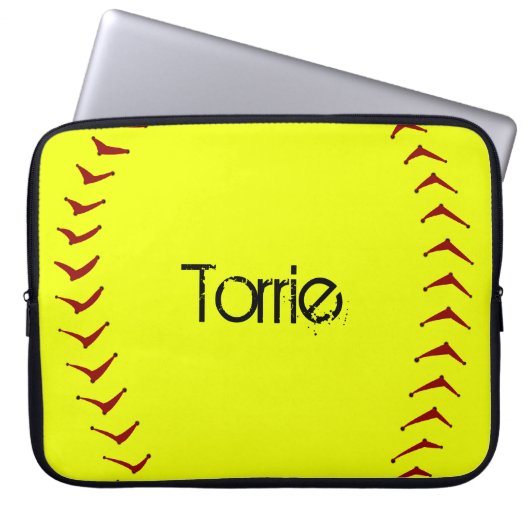 Fastpitch Softball-Laptop-Hülse Laptopschutzhülle (Vorderseite)