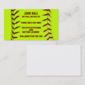 Fastpitch Softball-Lehrer-Visitenkarte Visitenkarte (Vorne/Hinten)