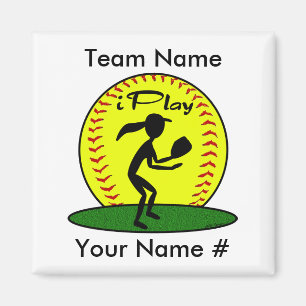 Fastpitch Softball-Magnet Magnet