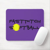 Fastpitch Softball-Mausunterlage Mousepad (Mit Mouse)
