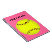 Fastpitch Softball-Notizbuch Notizblock (Rechte Seite)