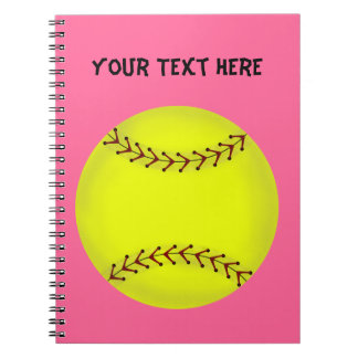 Fastpitch Softball-Notizbuch Notizblock