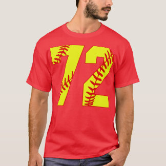 Fastpitch Softball Nummer 72 72 Softball Trikot U T-Shirt