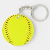 Fastpitch Softball-Schlüsselkette Schlüsselanhänger (Rückseite)
