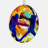 Fastpitch Softball-Spieler Keramik Ornament (Rechts)