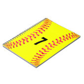 Fastpitch Softball Student-Athlete Spiral Notebook Notizblock (Linke Seite)