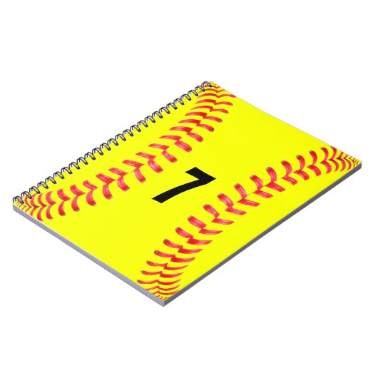 Fastpitch Softball Student-Athlete Spiral Notebook Notizblock (Linke Seite)