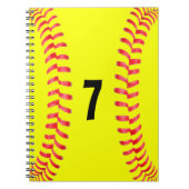 Fastpitch Softball Student-Athlete Spiral Notebook Notizblock (Vorderseite)