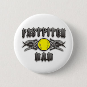 Fastpitch Softball Vater Tribal Button