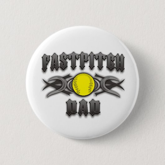 Fastpitch Softball Vater Tribal Button (Vorderseite)