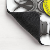 Fastpitch Softball Vater Tribal Mousepad (Ecke)