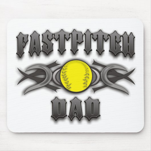 Fastpitch Softball Vater Tribal Mousepad (Vorne)