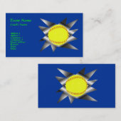 Fastpitch Softball-Visitenkarte Visitenkarte (Vorne/Hinten)