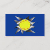 Fastpitch Softball-Visitenkarte Visitenkarte (Rückseite)