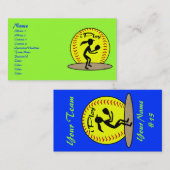 Fastpitch Softball-Visitenkarten Visitenkarte (Vorne/Hinten)