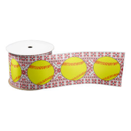 Fastpitch Softball Weihnachtsmuster Geschenkverpac Satinband