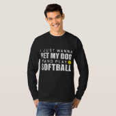 FaststockSoftball Funny Dog T-Shirt (Vorne ganz)