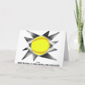 FaststockSoftball-Karte Dankeskarte (Rückseite)