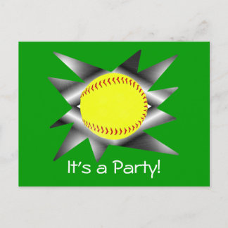 FaststockSoftball-Party Einladung