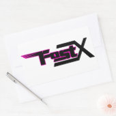 FastX rosa Aufkleber (Umschlag)