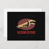 Faszienflusterer Massagetherapeut Postkarte (Vorne/Hinten)