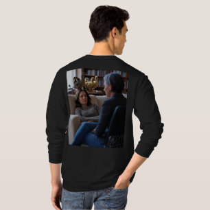 Faszination für Enten Männer schwarzes langes Hemd T-Shirt