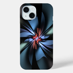 Faszination Light Blue Abstrakt iPhone 15 Hülle