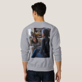 Faszination mit den Ducks Männer graues Sweatshirt (Schwarz voll)