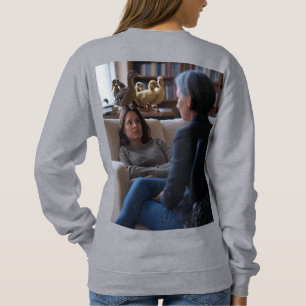 Faszination Mit Enten Damen graue Sweatshirt Rücks