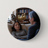Faszination Mit Enten Knopf Button (Vorderseite)