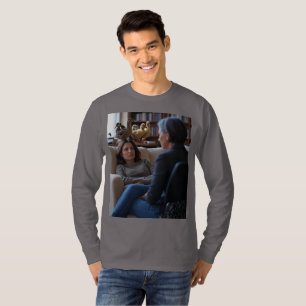 Faszination mit Enten Männer graues, langärmeliges T-Shirt