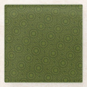 Faszination Pilz Kaleidoskop Glasuntersetzer (Vorderseite)