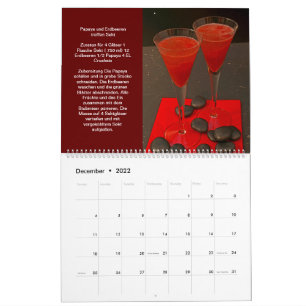 Faszination rote Cocktails Kalender