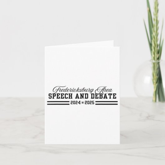 Faszination Sprache und Debatte 2024-2025 Karte (Vorderseite)