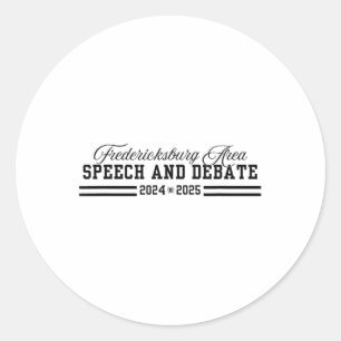 Faszination Sprache und Debatte 2024-2025 Runder Aufkleber