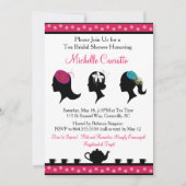 Faszinator Hat Tea Bridal Dusche Einladung (Vorderseite)