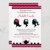 Faszinator Hat Tea Bridal Dusche Einladung (Vorne/Hinten)