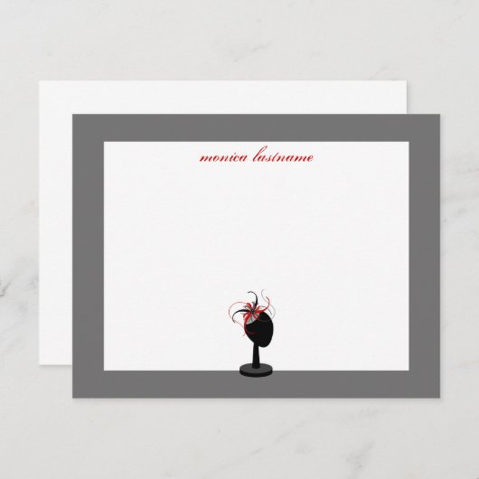 Faszinator & Hutständer - Flachbildschirme Mitteilungskarte (Vorne/Hinten)