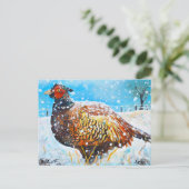 Faszinierend im Schnee! Postkarte (Stehend Vorderseite)