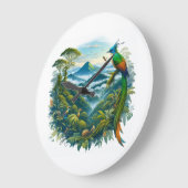 Faszinierende Cloud Forest Designs Große Wanduhr (Winkel)