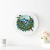 Faszinierende Cloud Forest Designs Große Wanduhr (Zuhause)