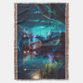 Faszinierende, coole Waldflora Decke (Vorderseite Vertikal)