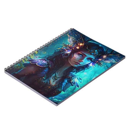 Faszinierende, coole Waldflora Notizblock (Linke Seite)