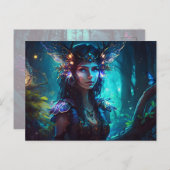 Faszinierende, coole Waldflora Postkarte (Vorne/Hinten)