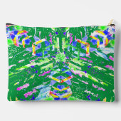 Faszinierende digitale Kunst in leuchtenden Farben Zubehörtasche (Rückseite)