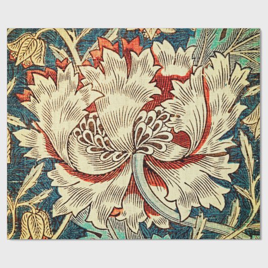 Faszinierende Eleganz: Honeysuckle - Vintag Geschenkpapier (Flach)